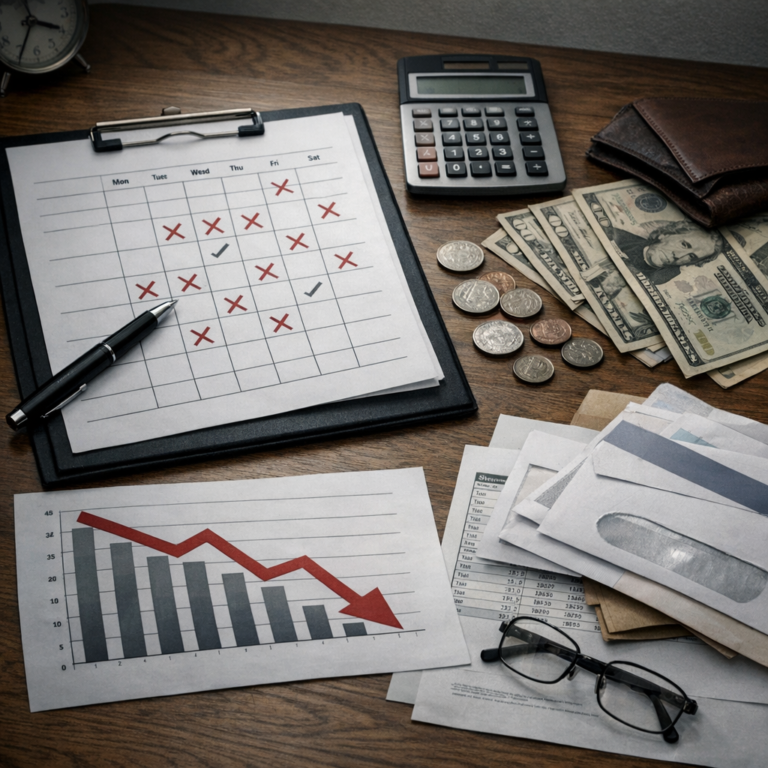 attendance records income loss illustration for Attendance records showing income disruption