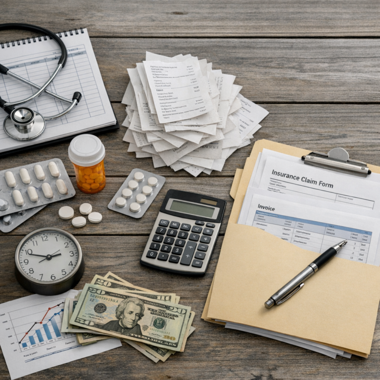 Illustration of Care expense documentation over time