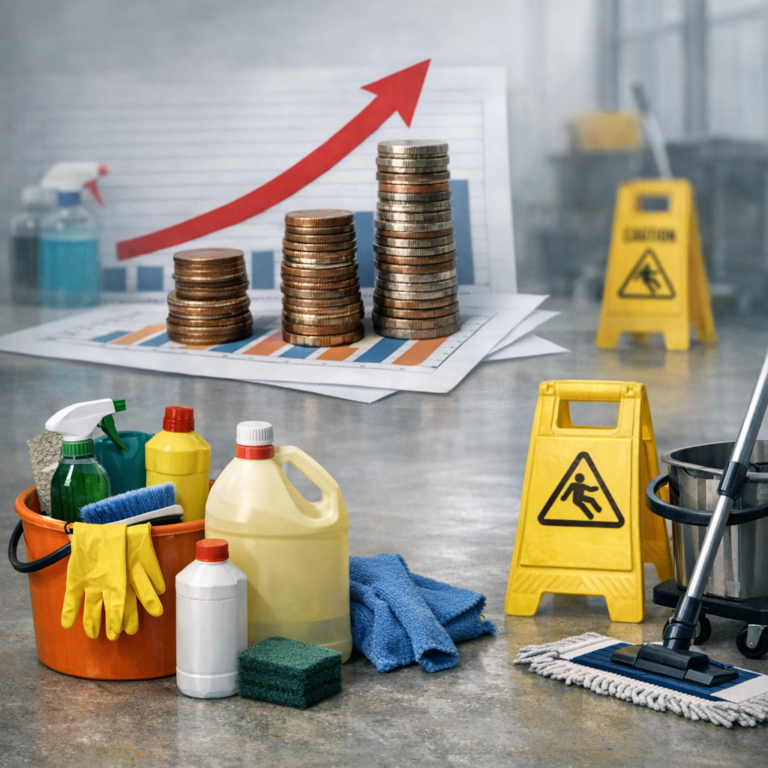cleaning supply costs injury illustration for Cleaning supply cost increases