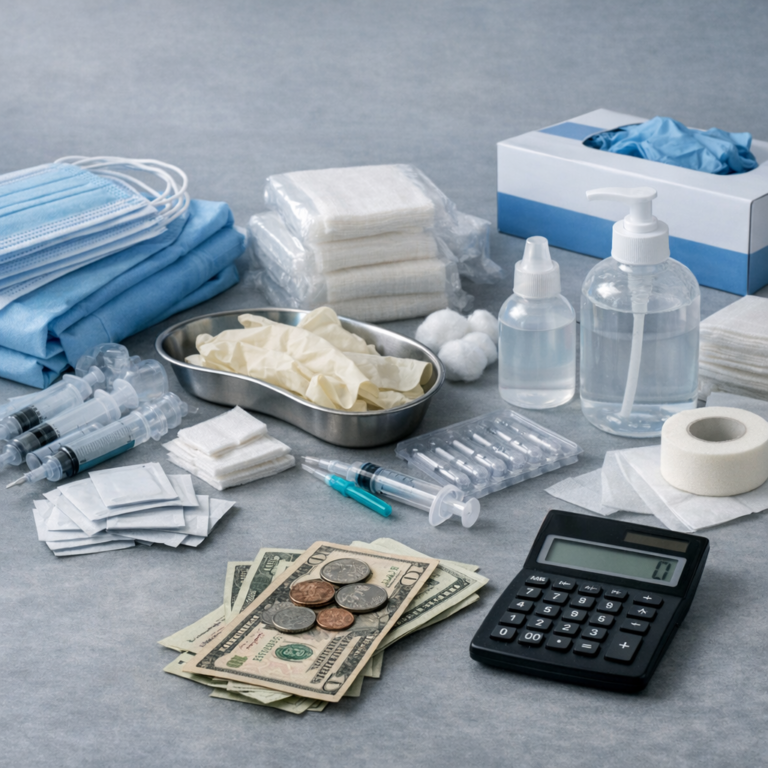 disposable medical supplies cost illustration for Disposable medical supply expenses