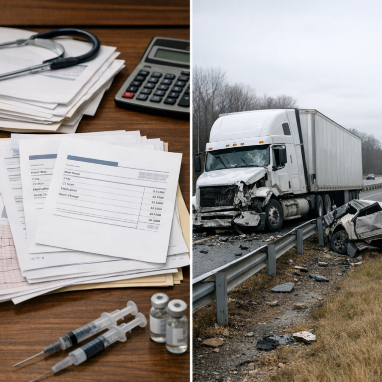 duplicate charges hospital truck illustration for Duplicate charges on hospital bills after truck crashes