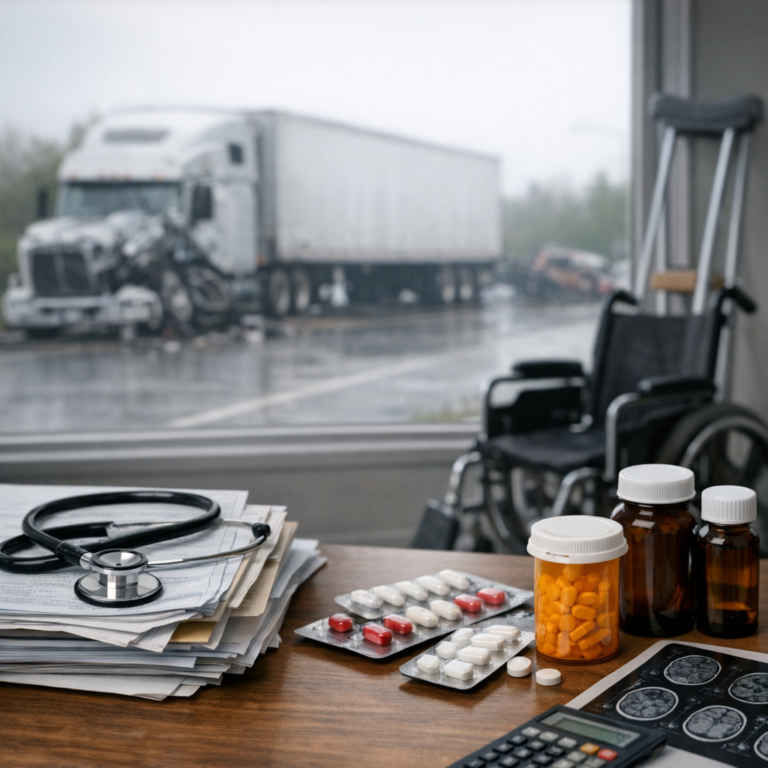 extended treatment expenses truck illustration for Extended treatment expenses after truck accidents