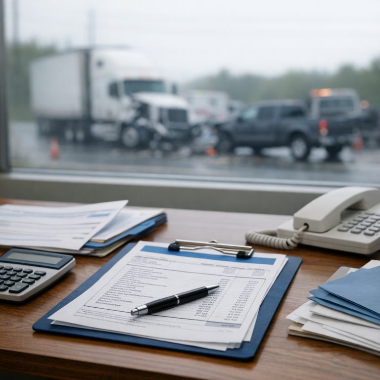 billing communication hospital truck illustration for Hospital billing communication after truck accidents