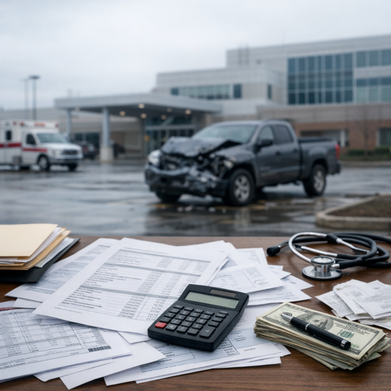 billing complexity hospital truck illustration for Hospital billing complexity after multi injury treatment