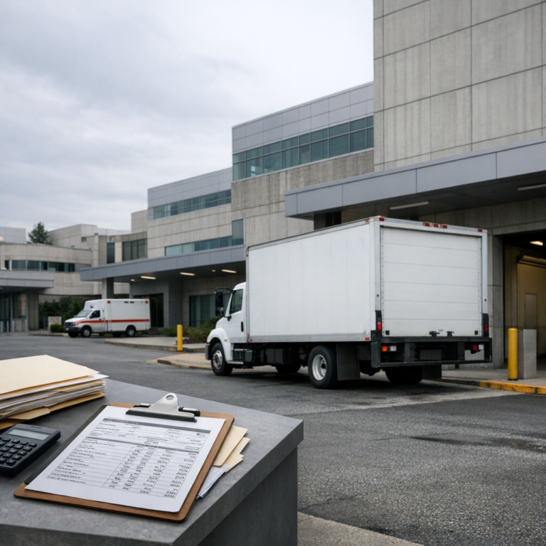 billing compliance hospital truck illustration for Hospital billing compliance standards