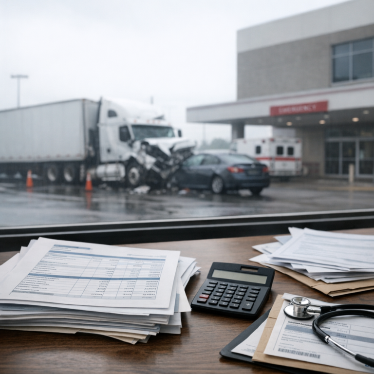 billing patterns hospital truck illustration for Hospital billing patterns after high impact crashes