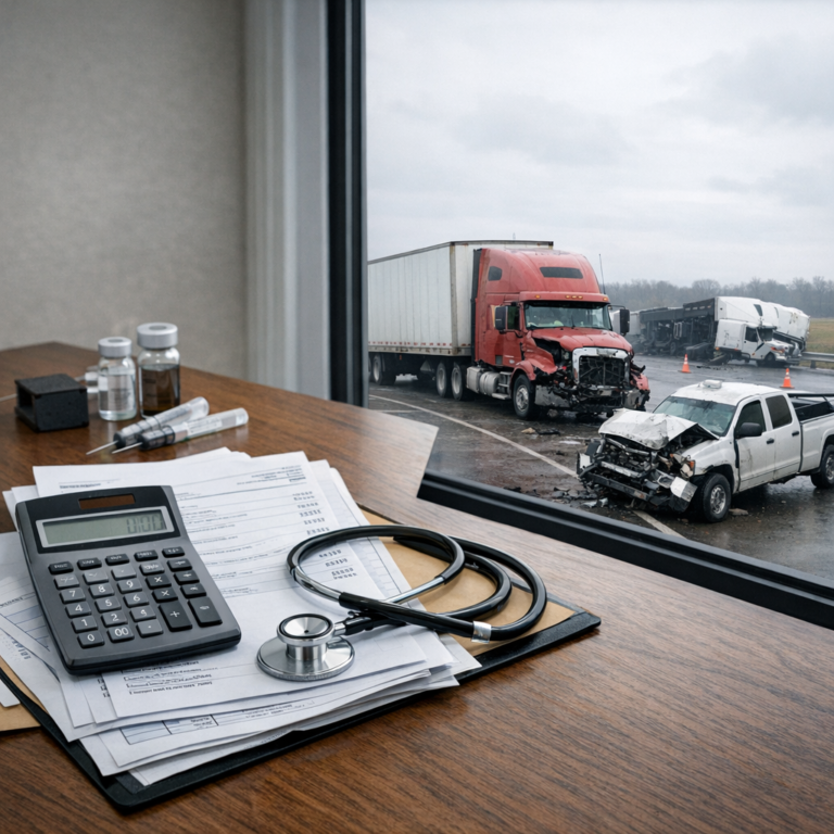 hospital charges vs costs truck illustration for Hospital charges versus actual costs after truck accidents