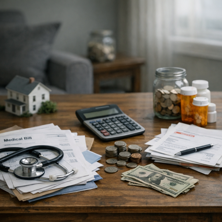medical bills household impact illustration for How do medical bills affect household finances