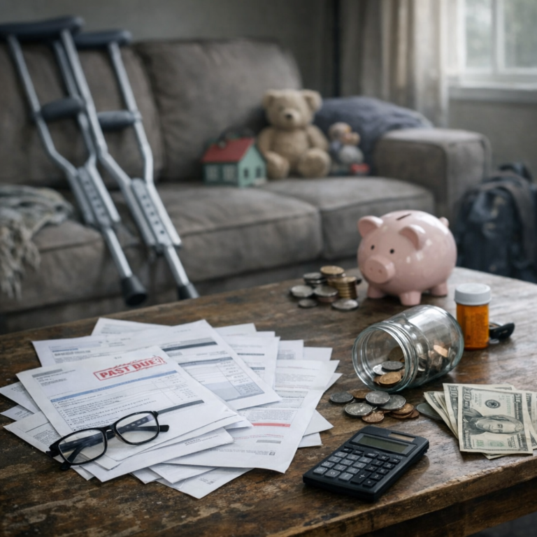 coping financial uncertainty injury illustration for How families cope with financial uncertainty