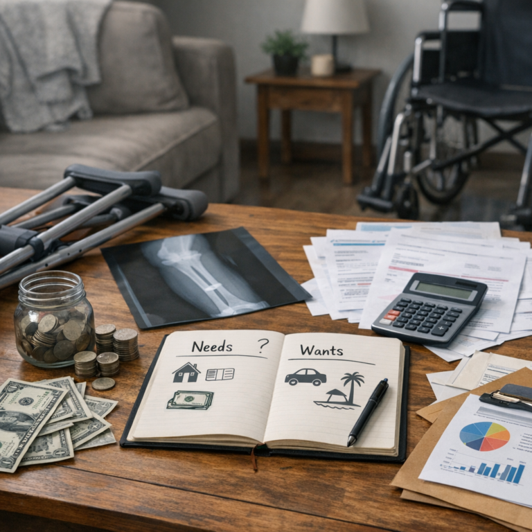 reassessing financial goals injury illustration for How families reassess financial goals