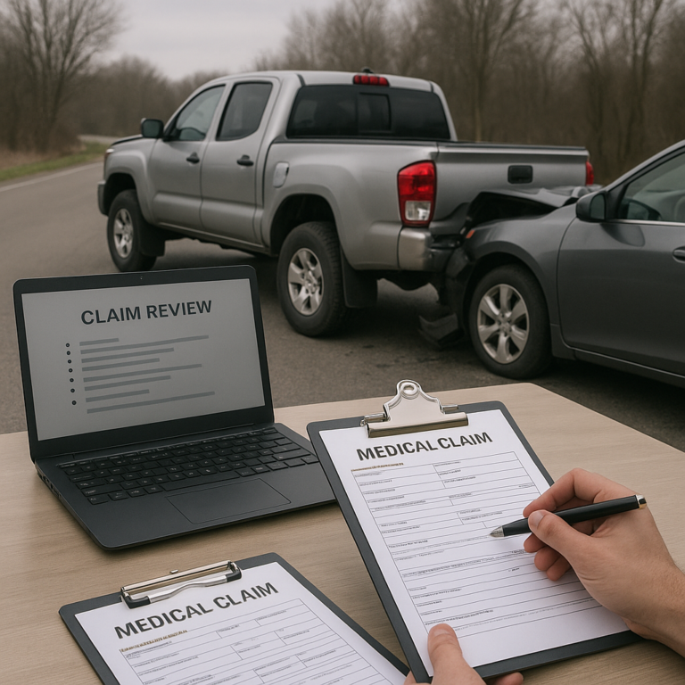 insurance review medical claims truck illustration for How insurance companies review medical claims