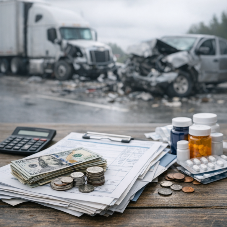medical debt accumulation illustration for How medical debt accumulates after truck accidents
