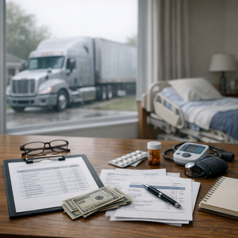 in home nursing costs truck illustration for In home nursing expenses after truck injuries