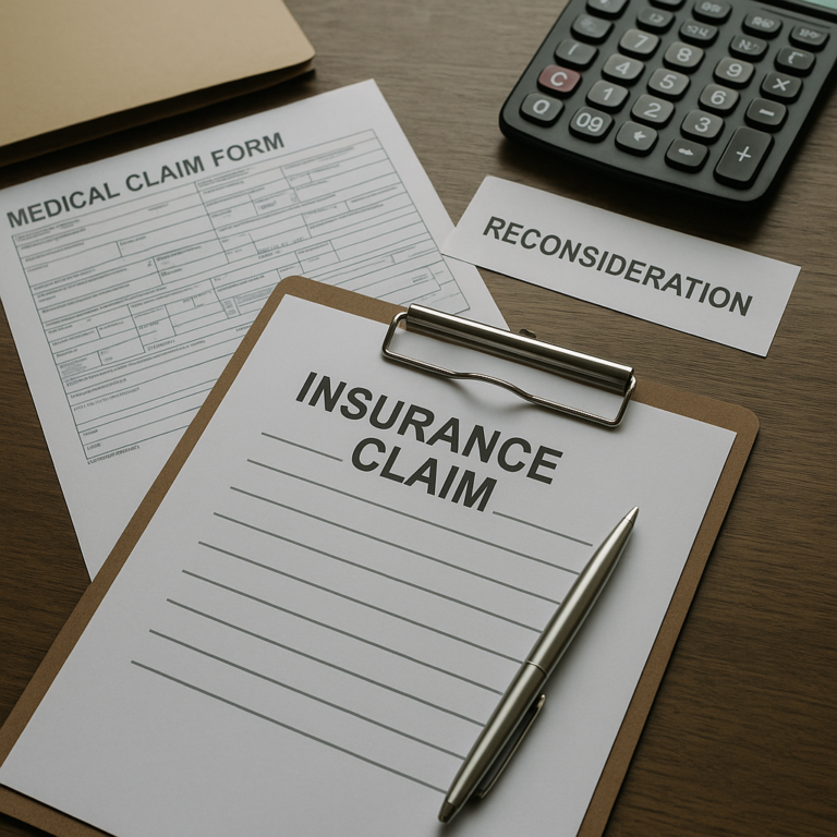 reconsideration insurance medical claims illustration for Insurance claim reconsideration processes