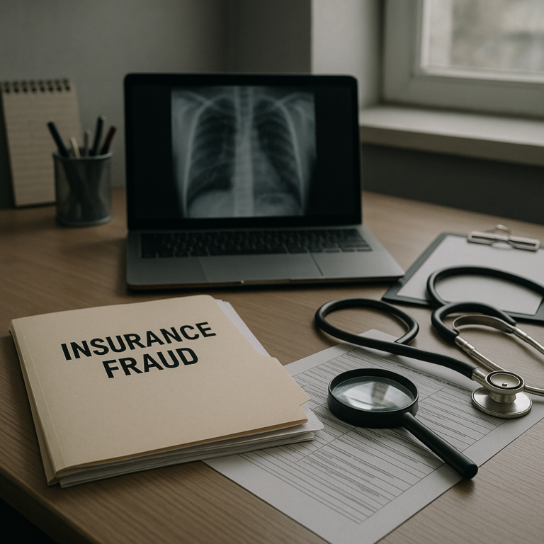 insurance fraud investigation medical illustration for Insurance fraud investigations affecting medical claims