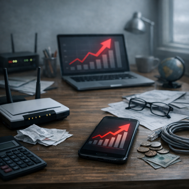 internet cost increase injury illustration for Internet and communication cost increases