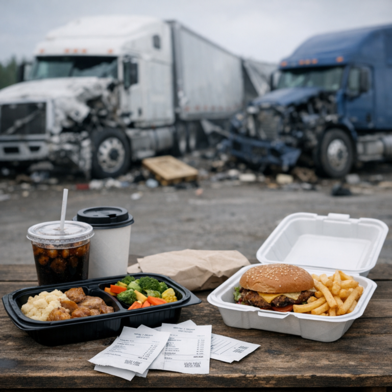 meal service costs truck illustration for Meal service expenses after truck accidents