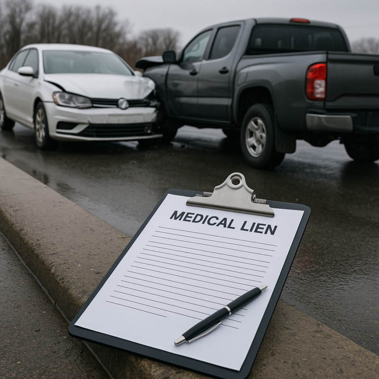medical liens insurance truck illustration for Medical lien issues involving insurance payments
