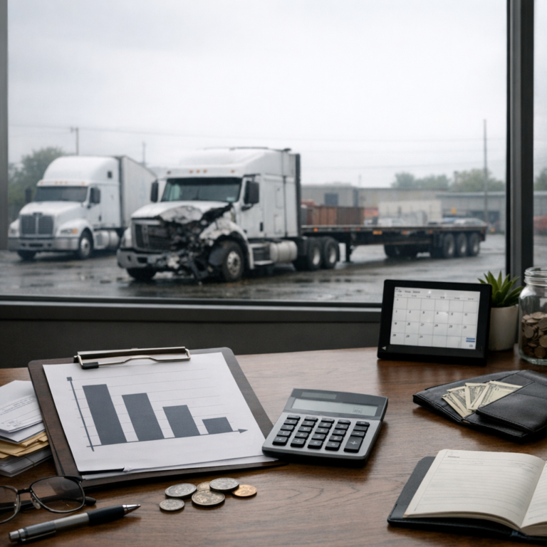 phased return income loss illustration for Phased return income disruption after truck injuries