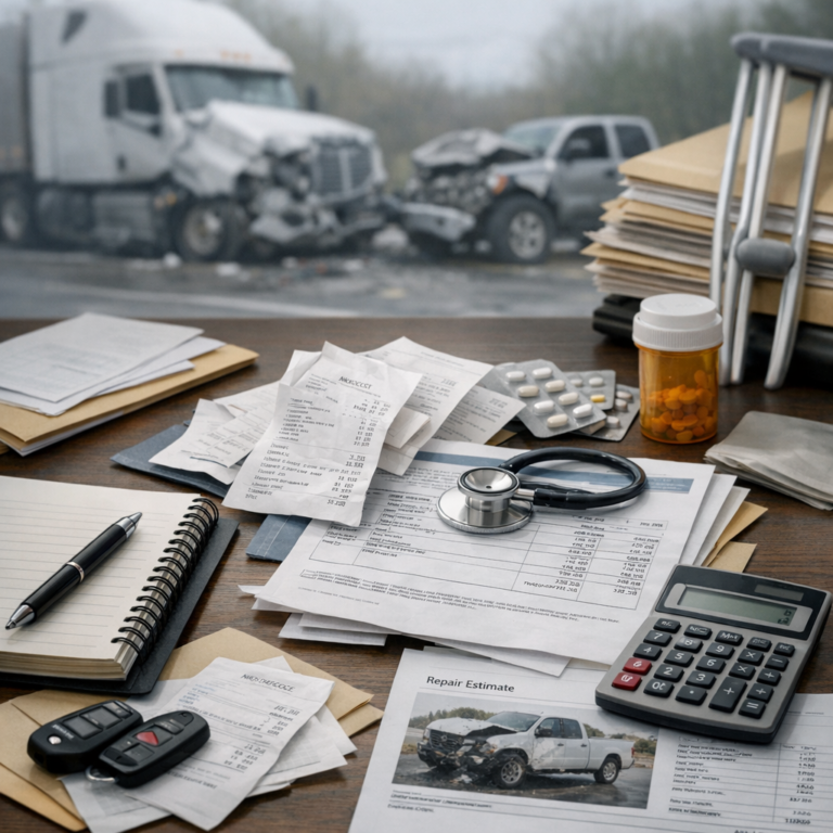 expense documentation injury illustration for Practical expense documentation after truck injuries