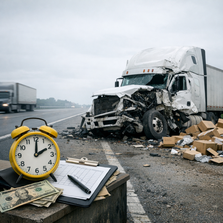 shift differential loss truck illustration for Shift differential income loss after truck accidents