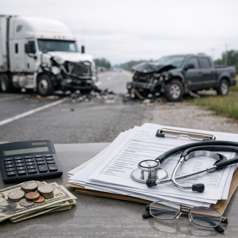 specialist fees truck accident illustration for Specialist consultation fees after truck accidents