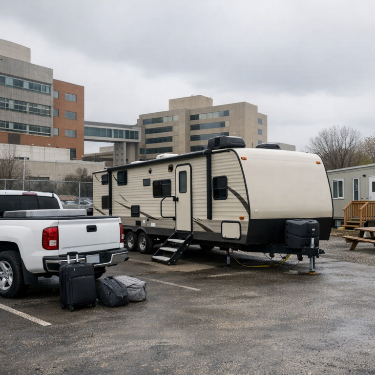 temporary housing costs truck illustration for Temporary housing costs during treatment