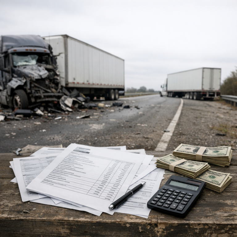 unbundled billing truck illustration for Unbundled billing issues after truck accidents