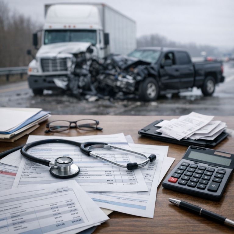 medical billing truck accident illustration for Understanding medical billing after truck accidents