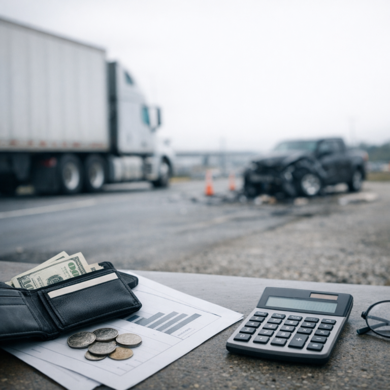 partial wage loss truck illustration for Understanding partial wage loss after truck injuries