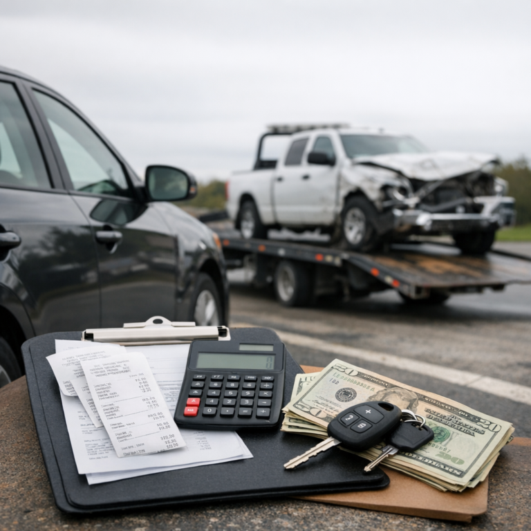 rental car costs truck injury illustration for Vehicle rental costs during recovery