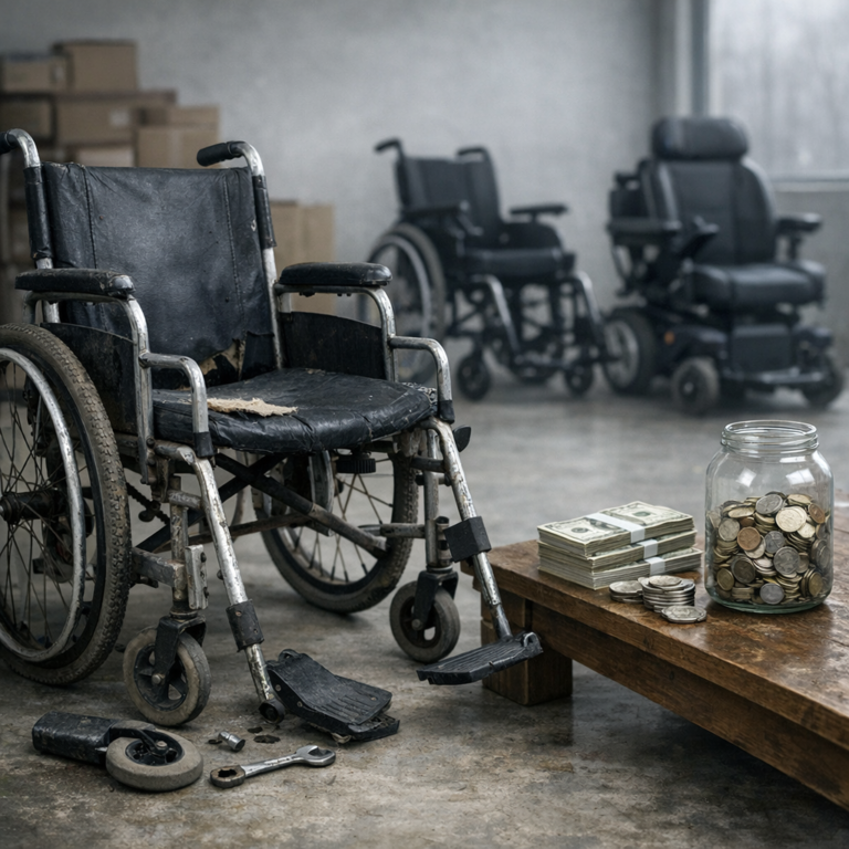 wheelchair replacement costs illustration for Wheelchair replacement expenses over time