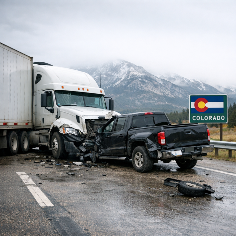 Illustration of Colorado truck accident laws and regulations