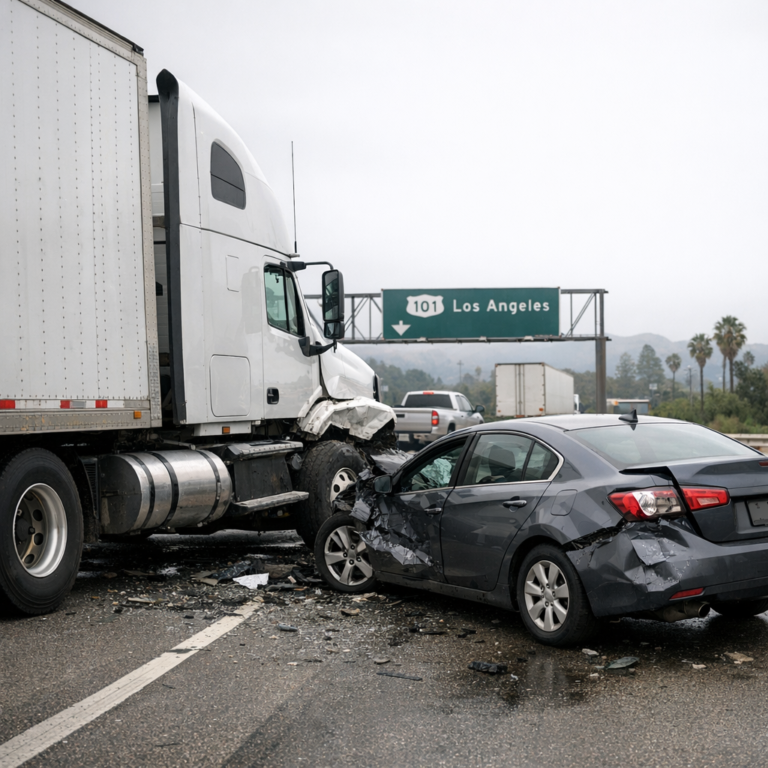 california comparative negligence truck accident illustration for How comparative negligence works in California truck accide