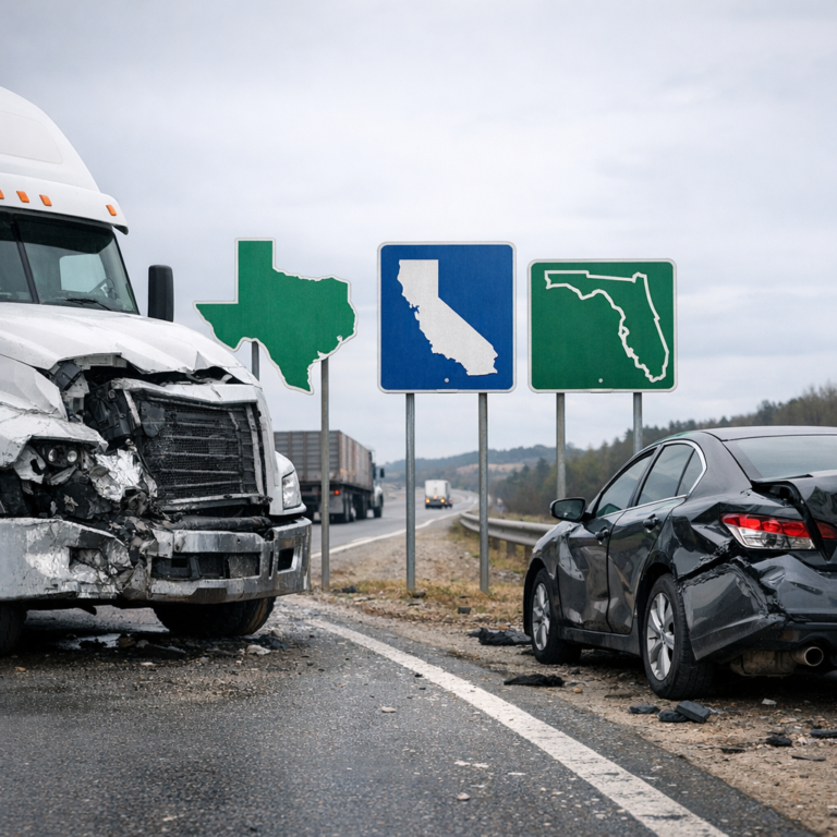 damage caps truck accident by state illustration for How damages caps vary by state in truck accident claims
