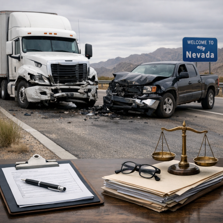 nevada liability truck accident illustration for How liability is determined under Nevada truck accident laws