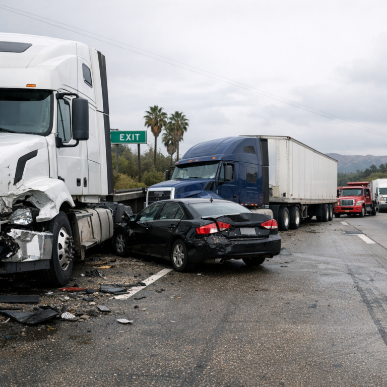california liability trucking accident illustration for How liability works in California trucking accidents