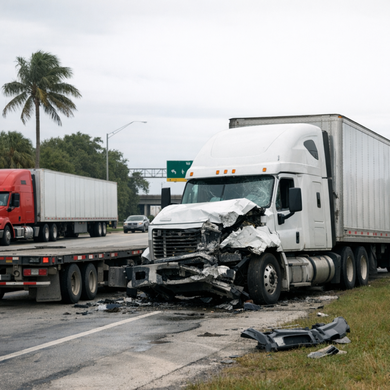 florida liability trucking accident illustration for How liability works in Florida trucking accidents
