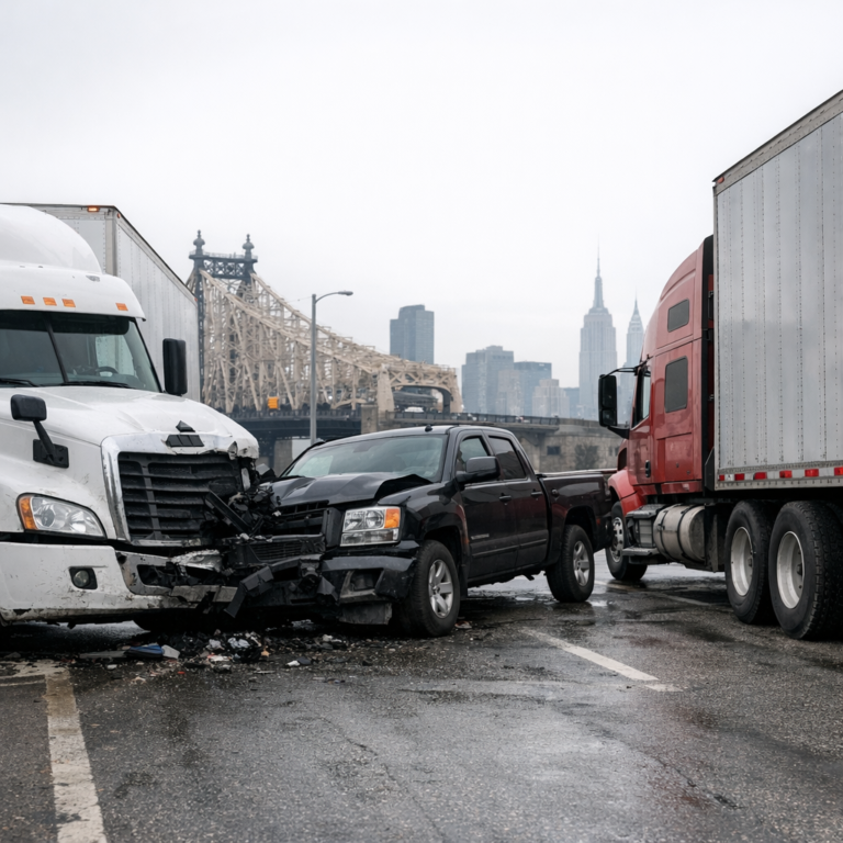 new york no fault truck accident illustration for How no fault insurance applies in New York truck accidents