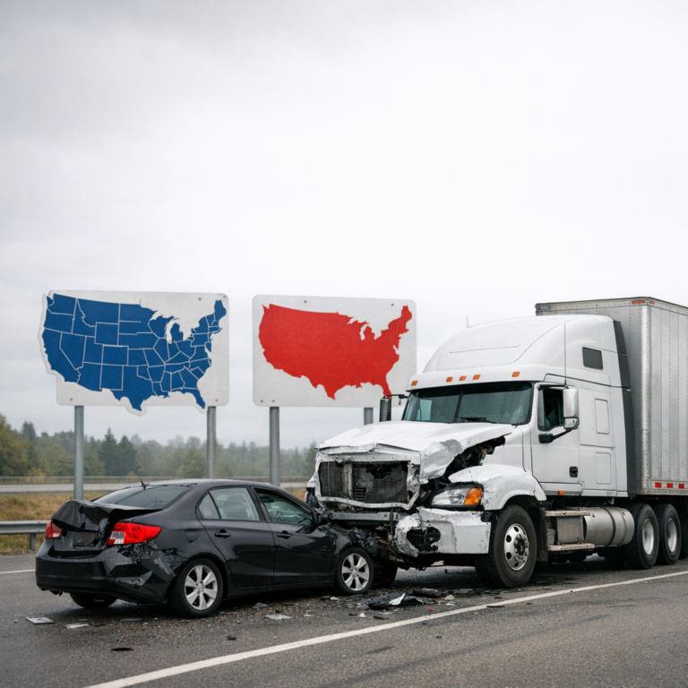 settlement rules truck accident by state illustration for How settlement rules differ by state in truck accident cases