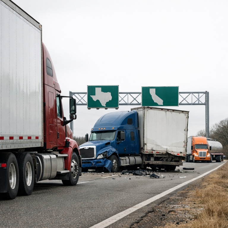 trucking company laws by state accident illustration for How trucking company regulations differ by state