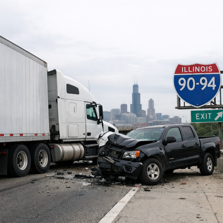 Illustration of Illinois truck accident laws explained