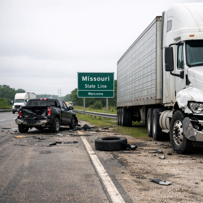 Illustration of Missouri truck accident laws overview