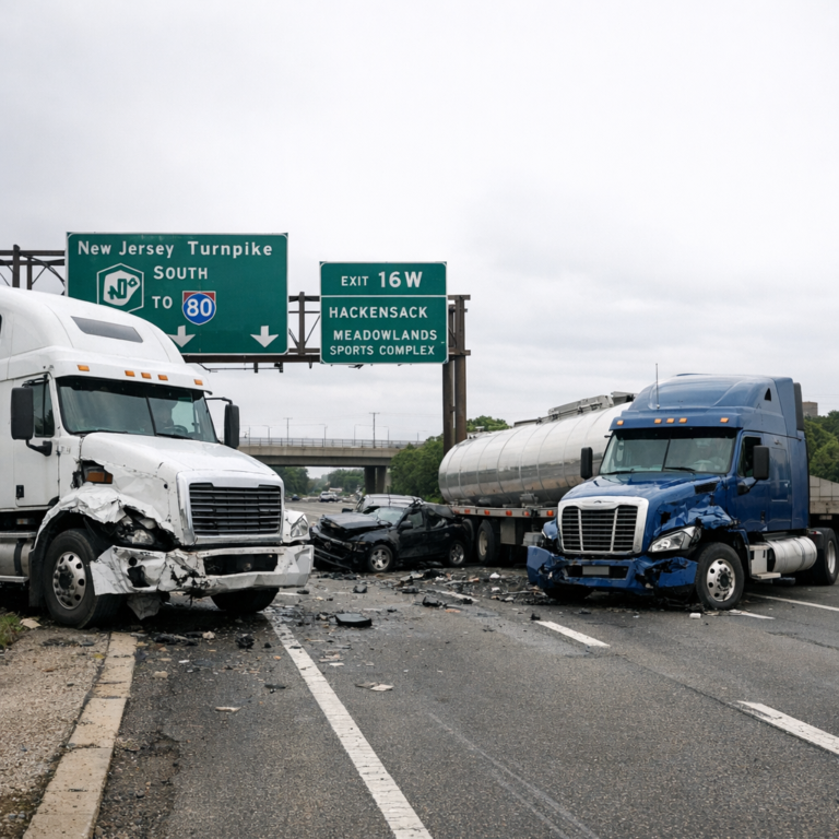 Illustration of New Jersey truck accident laws explained
