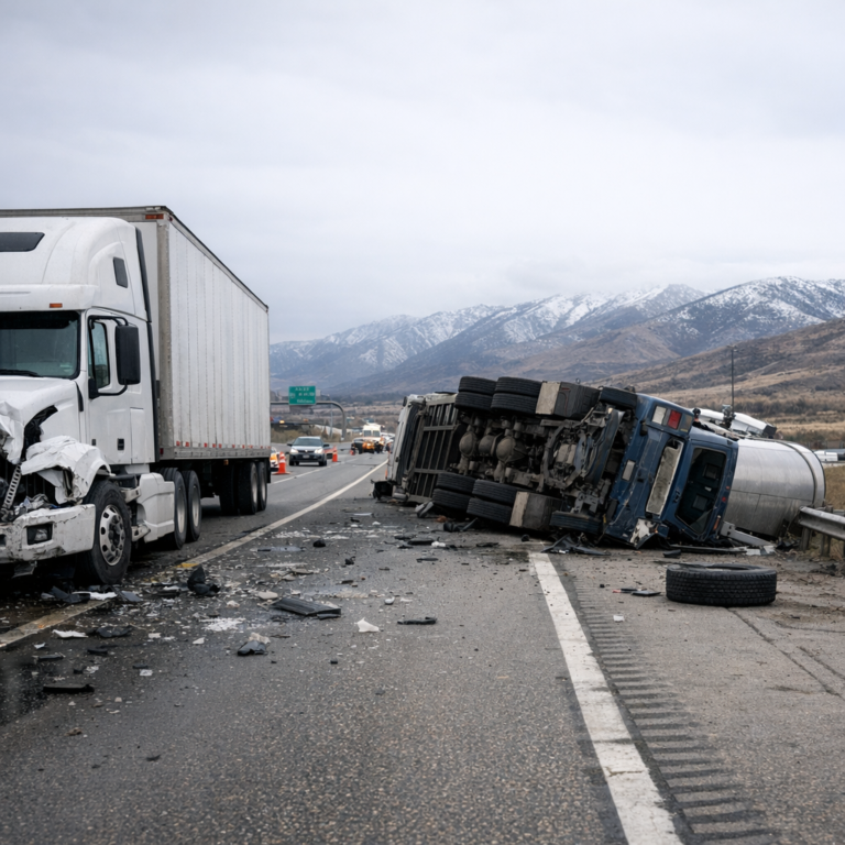 Illustration of Utah truck accident laws explained