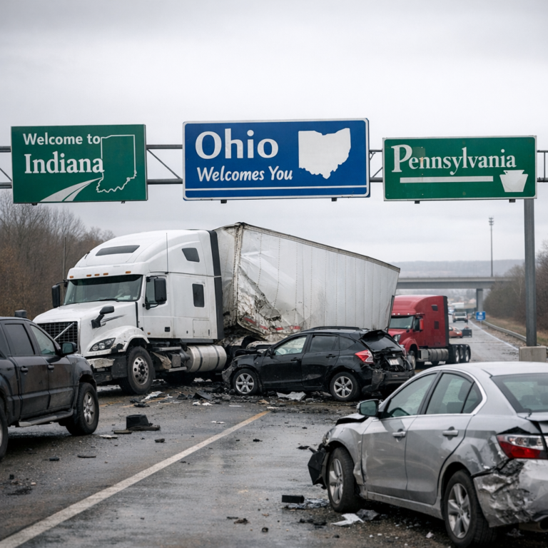 multi state laws truck accident illustration for What happens if a truck accident involves multiple states laws