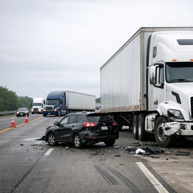 out of state trucking accident laws illustration for What happens if a truck accident involves out of state companies