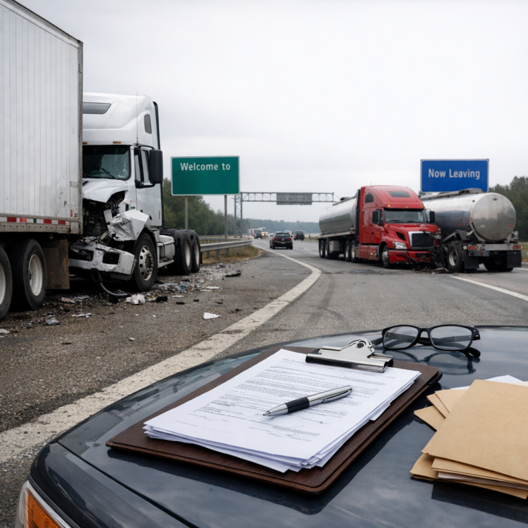 filing across state lines truck accident illustration for What to expect when filing across state lines in truck accident cas