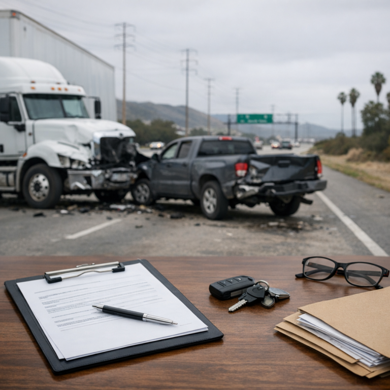 file claim california truck accident illustration for What to know about filing a truck accident claim in California