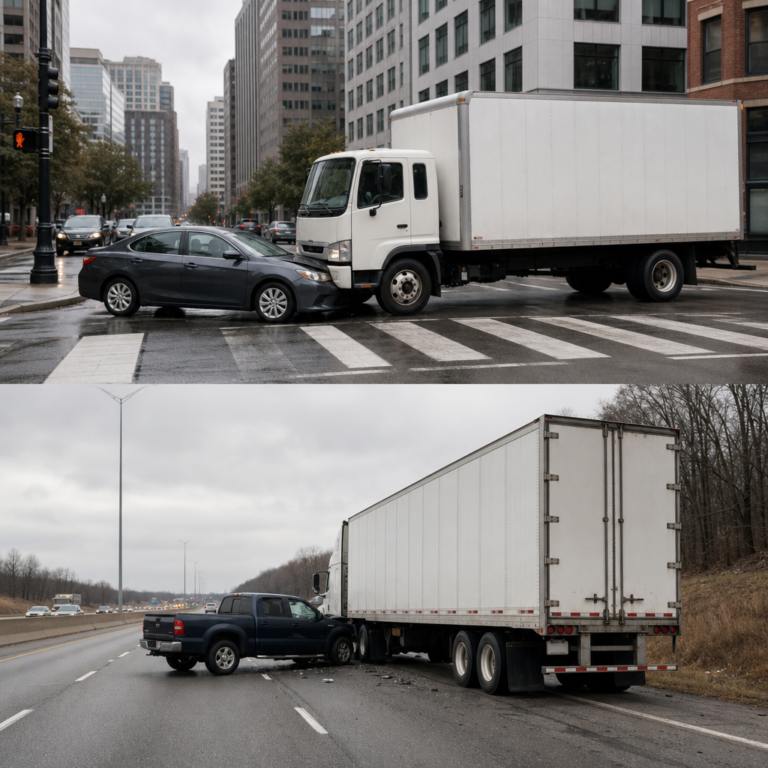 urban vs highway truck incidents illustration for Patterns seen in urban versus highway incidents